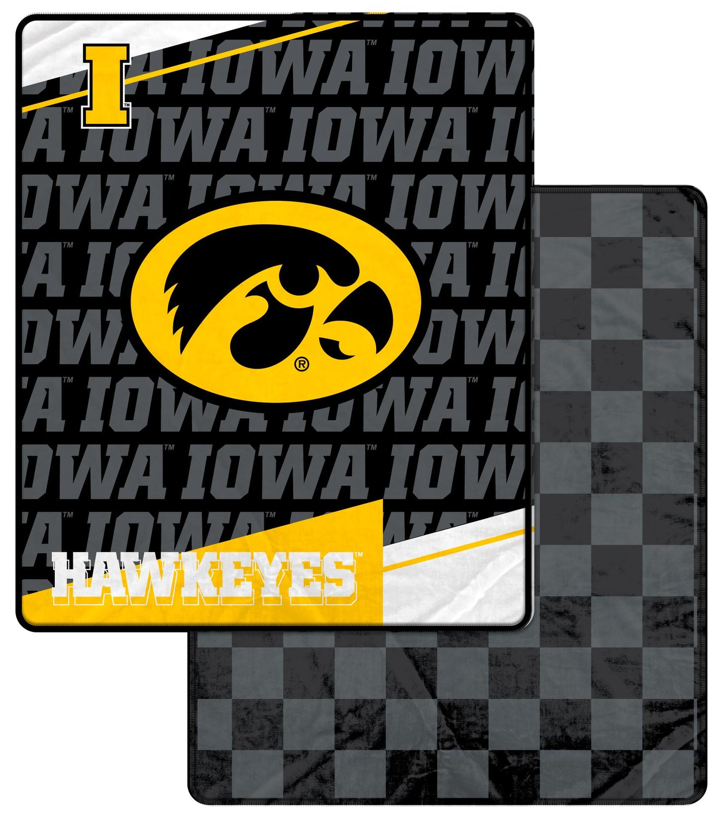 NCAA Checkers Logo Blanket