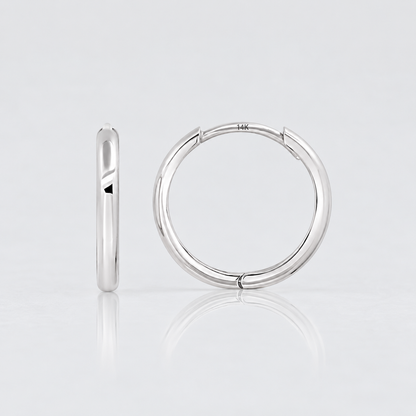 Love Dome Hoop Earrings – 10mm