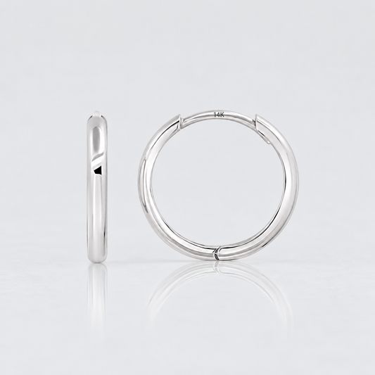 Love Dome Hoop Earrings – 16mm