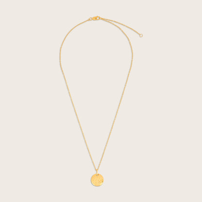 18k Gold Vermeil White Sapphire Zodiac Pendant Necklace