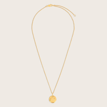 18k Gold Vermeil White Sapphire Zodiac Pendant Necklace