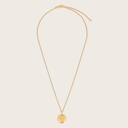 18k Gold Vermeil White Sapphire Zodiac Pendant Necklace