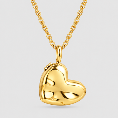Love Petite Heart Locket Necklace