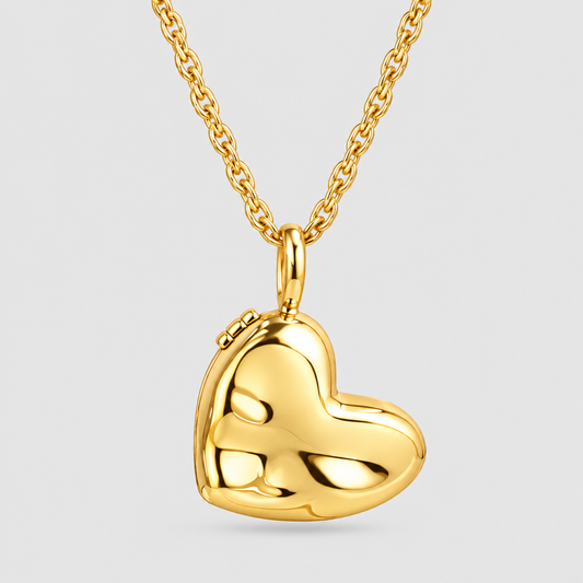 Love Petite Heart Locket Necklace