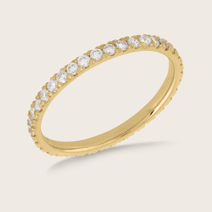 14k Gold Lab Grown Diamond Eternity Band Ring