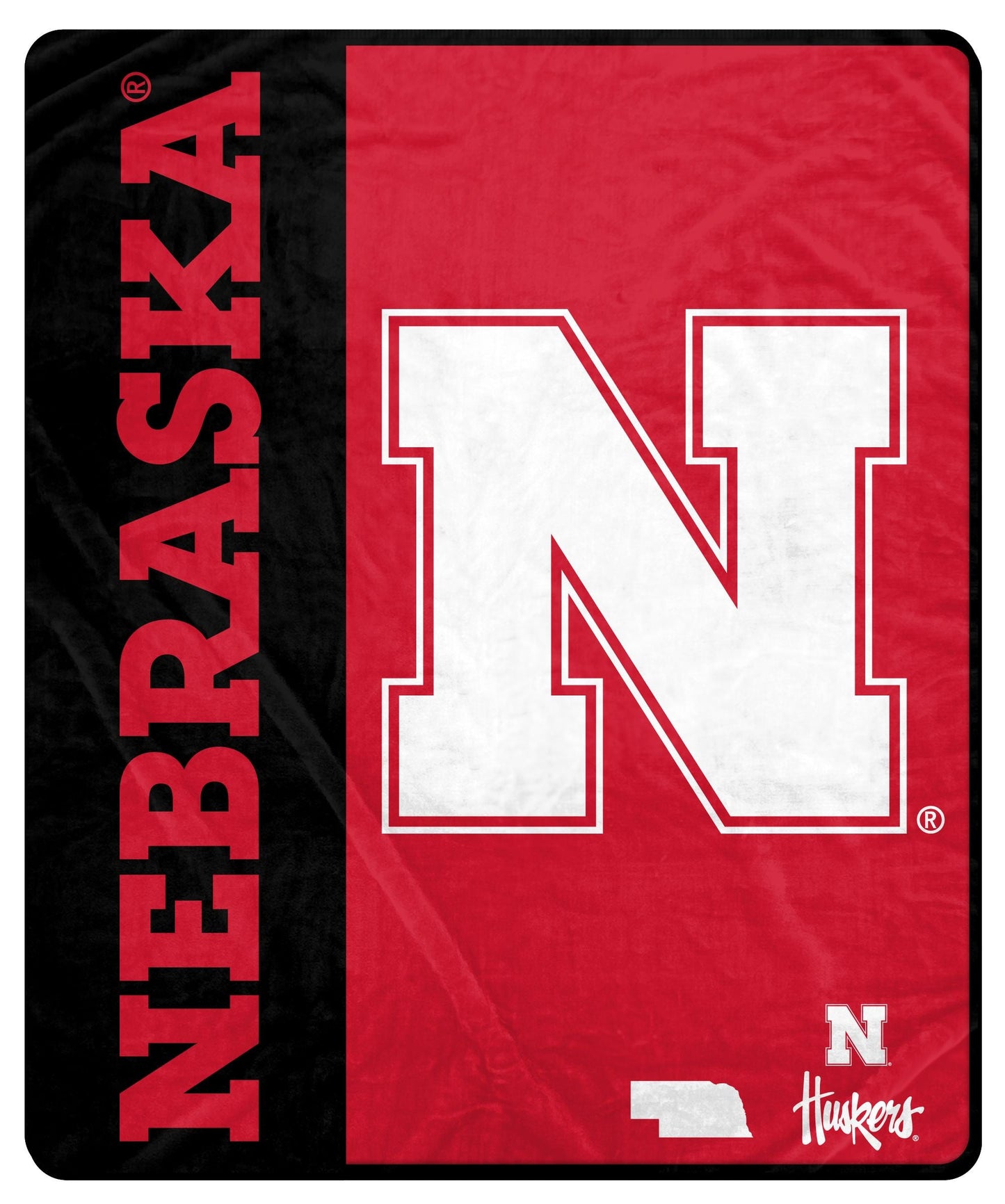 NCAA Side Bar Big Logo Blanket