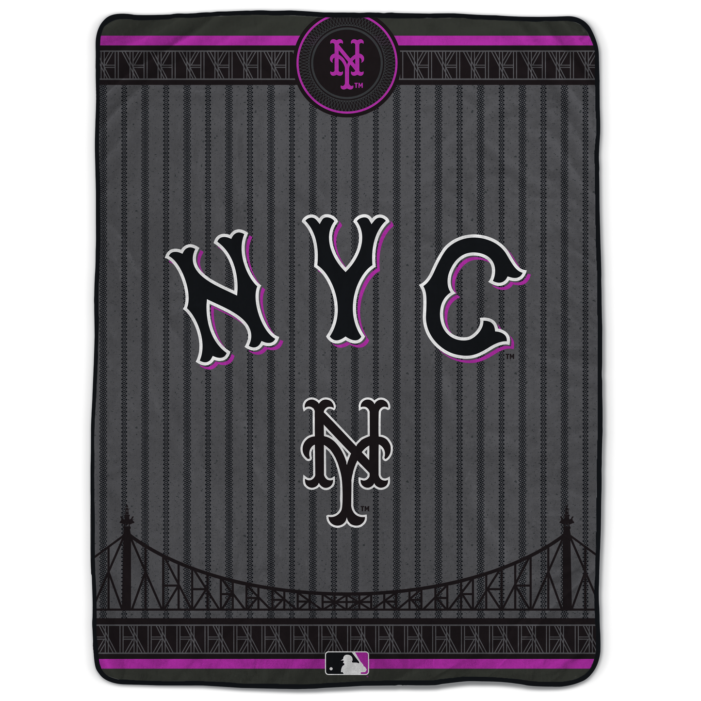 New York Mets MLB City Connect 66" X 95" Oversized Blanket