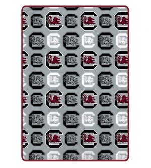 NCAA Repeating Logo Blanket