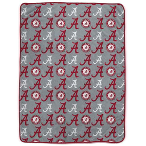 NCAA Repeating Logo Blanket