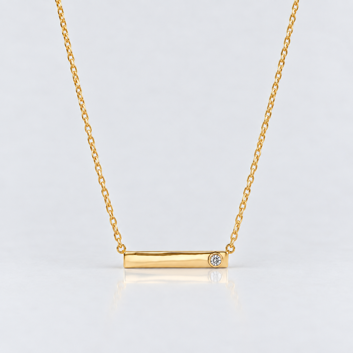 Love Sapphire Bar Necklace