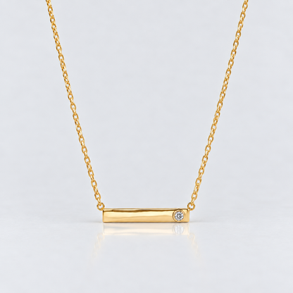 Love Sapphire Bar Necklace