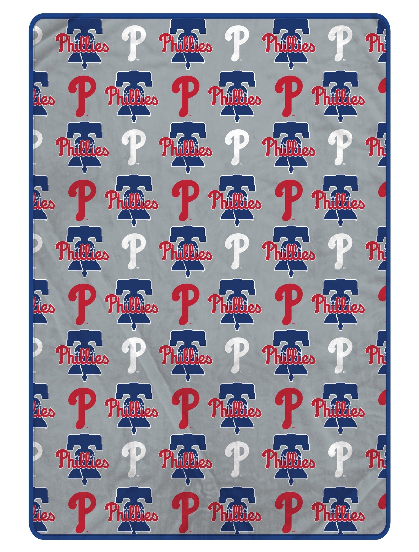 Philadelphia Phillies MLB Logo Roll 66" X 95" Oversized Twin XL Throw Blanket