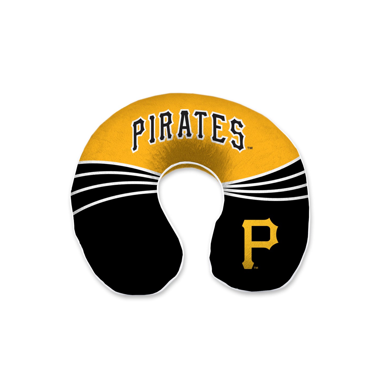 Pittsburgh Pirates MLB Wave U-Neck Memory Foam Travel Pillow