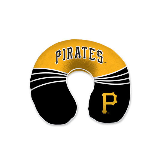 Pittsburgh Pirates MLB Wave U-Neck Memory Foam Travel Pillow