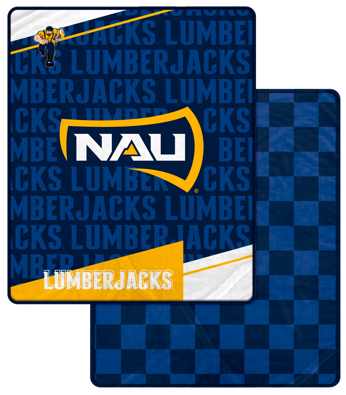 NCAA Checkers Logo Blanket