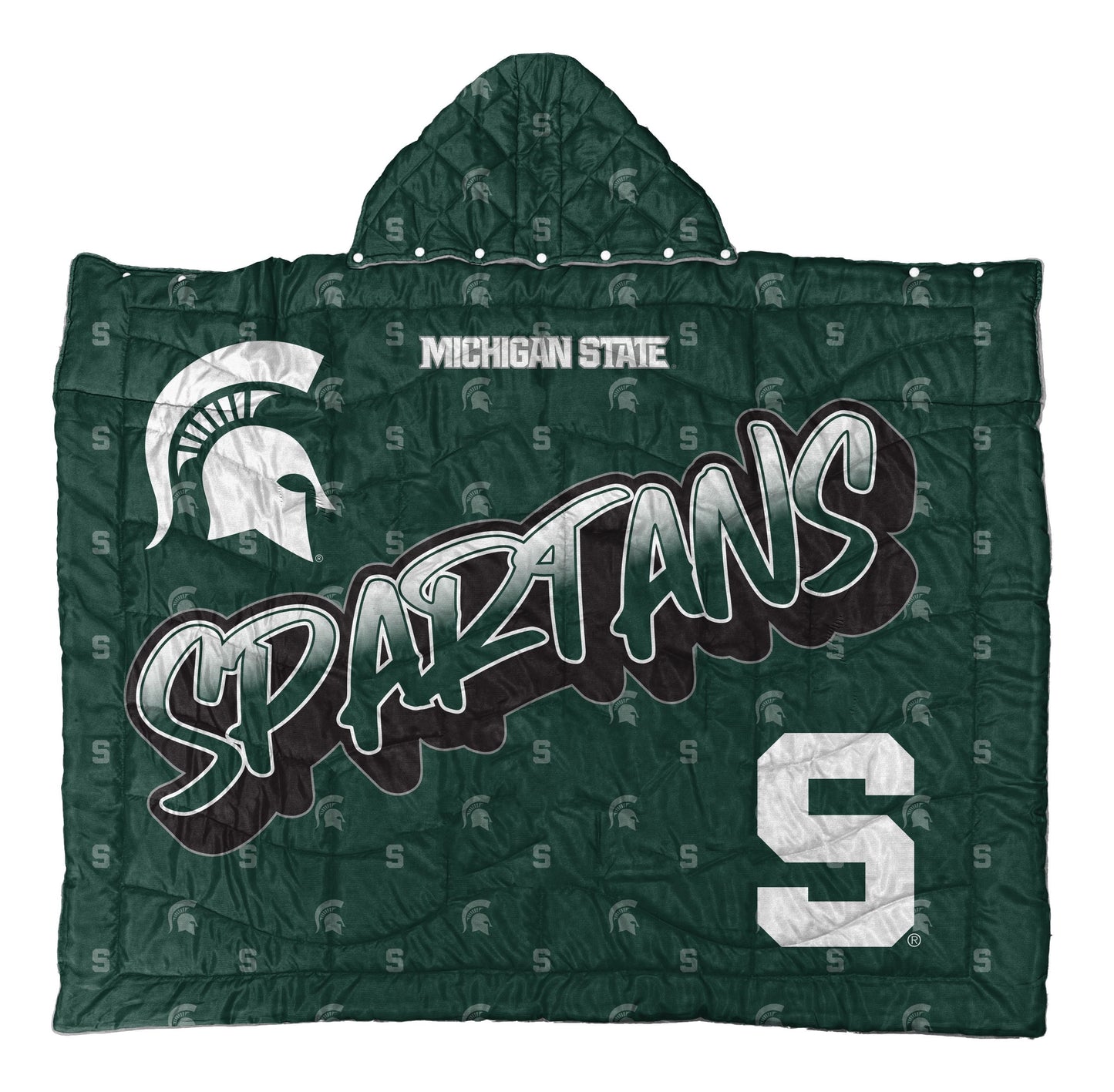 NCAA Hooded Cozy Cape Blanket