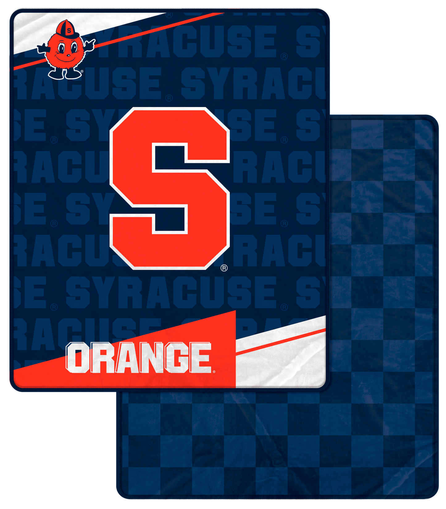 NCAA Checkers Logo Blanket