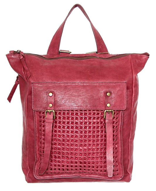 Suzanna Leather Backpack - Merlot