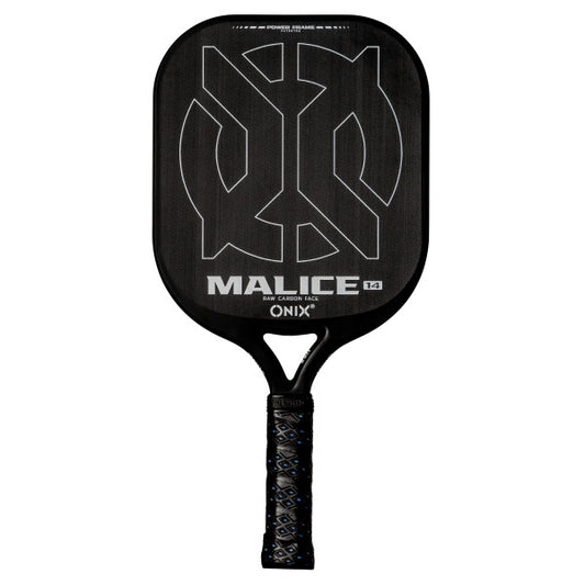 ONIX Malice Raw Carbon Open Throat Pickleball Paddle - 14 mm - Black