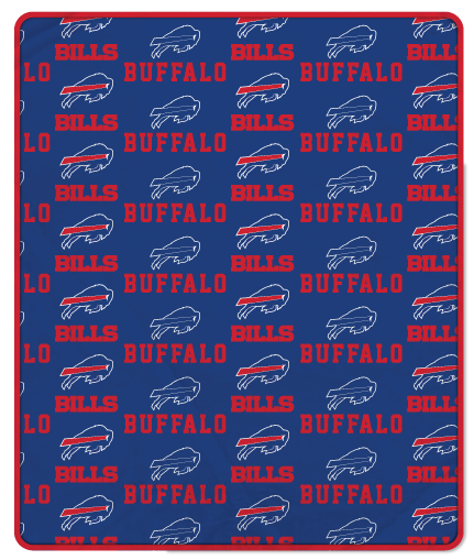 NFL Team Repeating Logo Fleece Throw