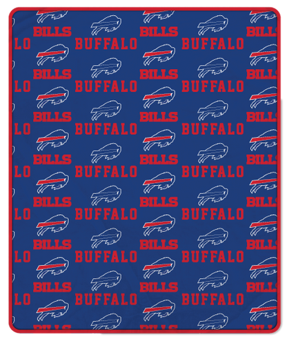 NFL Team Repeating Logo Fleece Throw