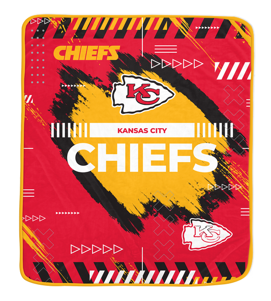 Kansas City Chiefs NFL Team Modern Logo Blanket 60x72
