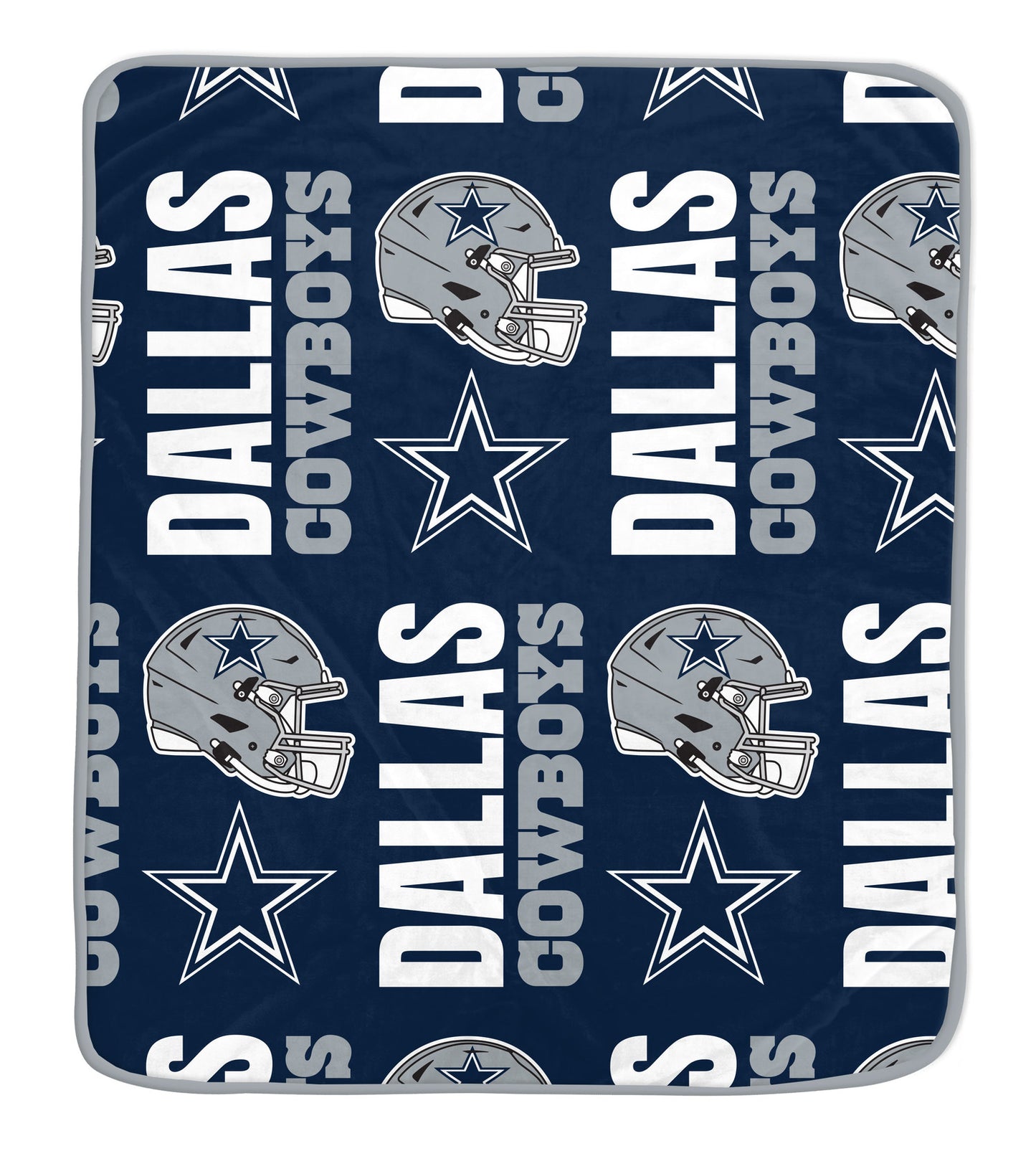 Dallas Cowboys NFL Team Classic Logo Allover Throw 50x60