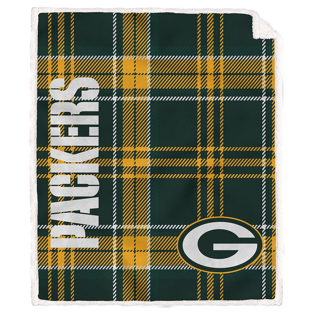 NFL Team Classic Plaid Sherpa Throw