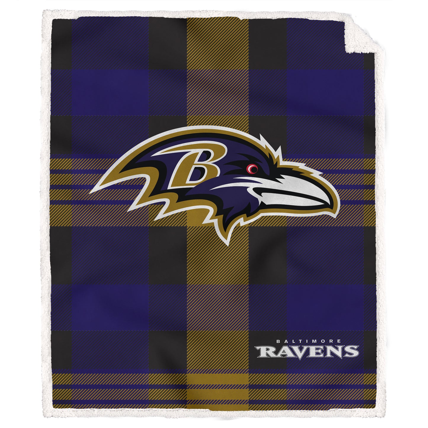 NFL Team Classic Plaid Sherpa Blanket