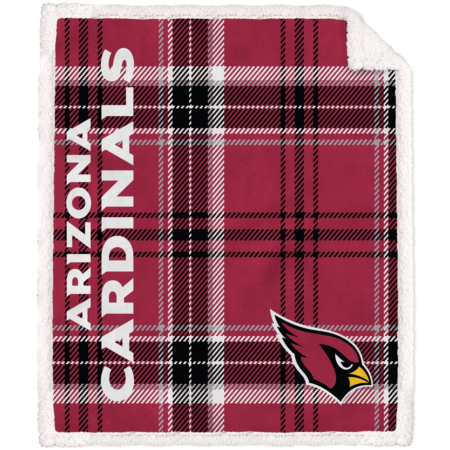 Arizona Cardinals NFL Team Classic Plaid Throw 50x60