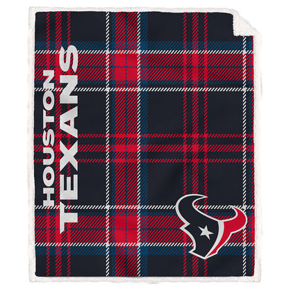 NFL Team Classic Plaid Sherpa Throw