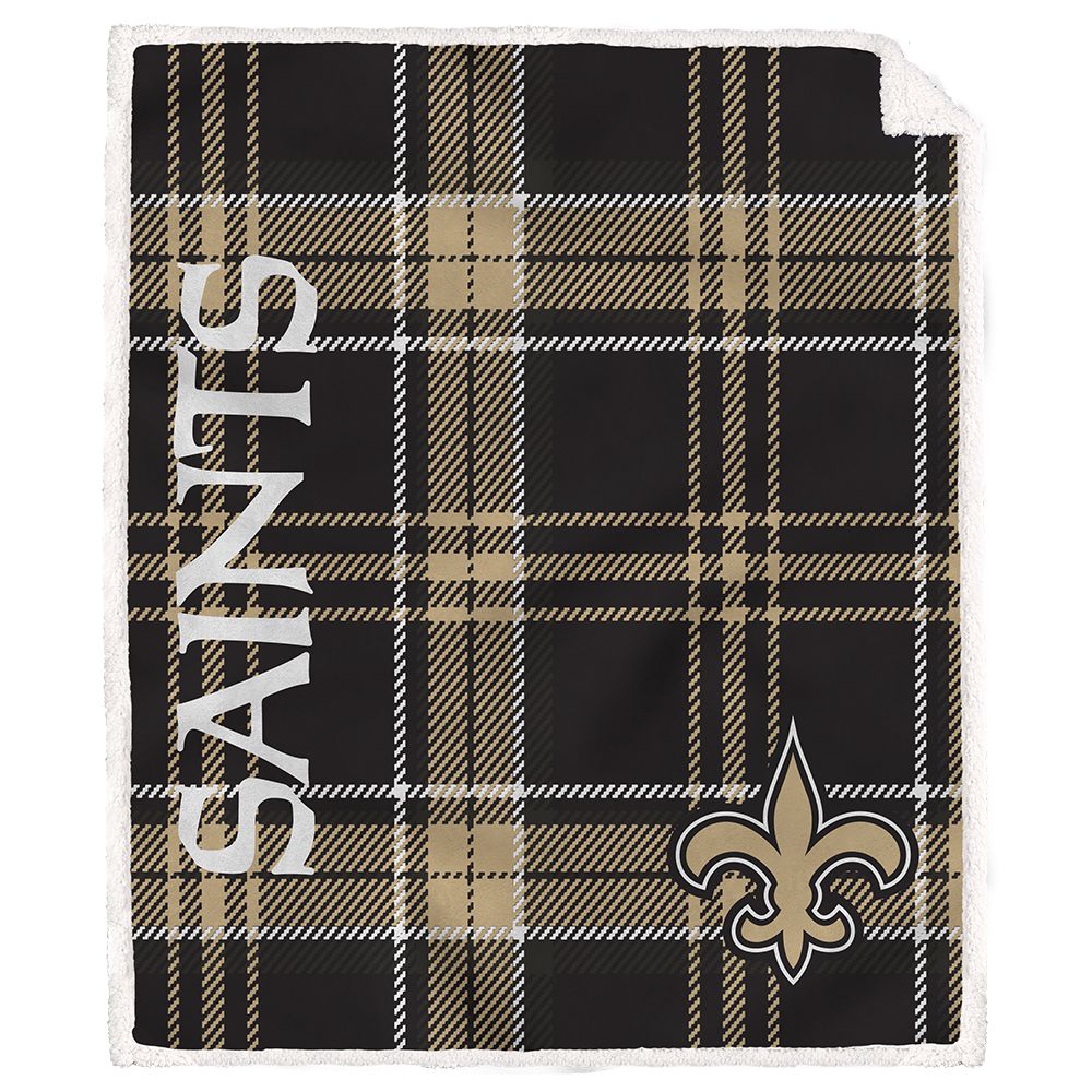 NFL Team Classic Plaid Sherpa Throw