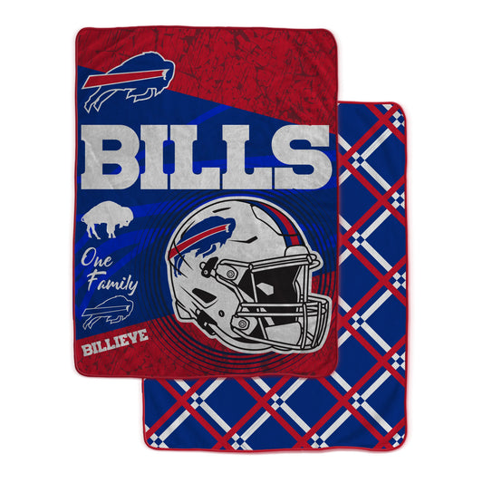 Buffalo Bills NFL Team Helmet Fleece Blanket 60x80