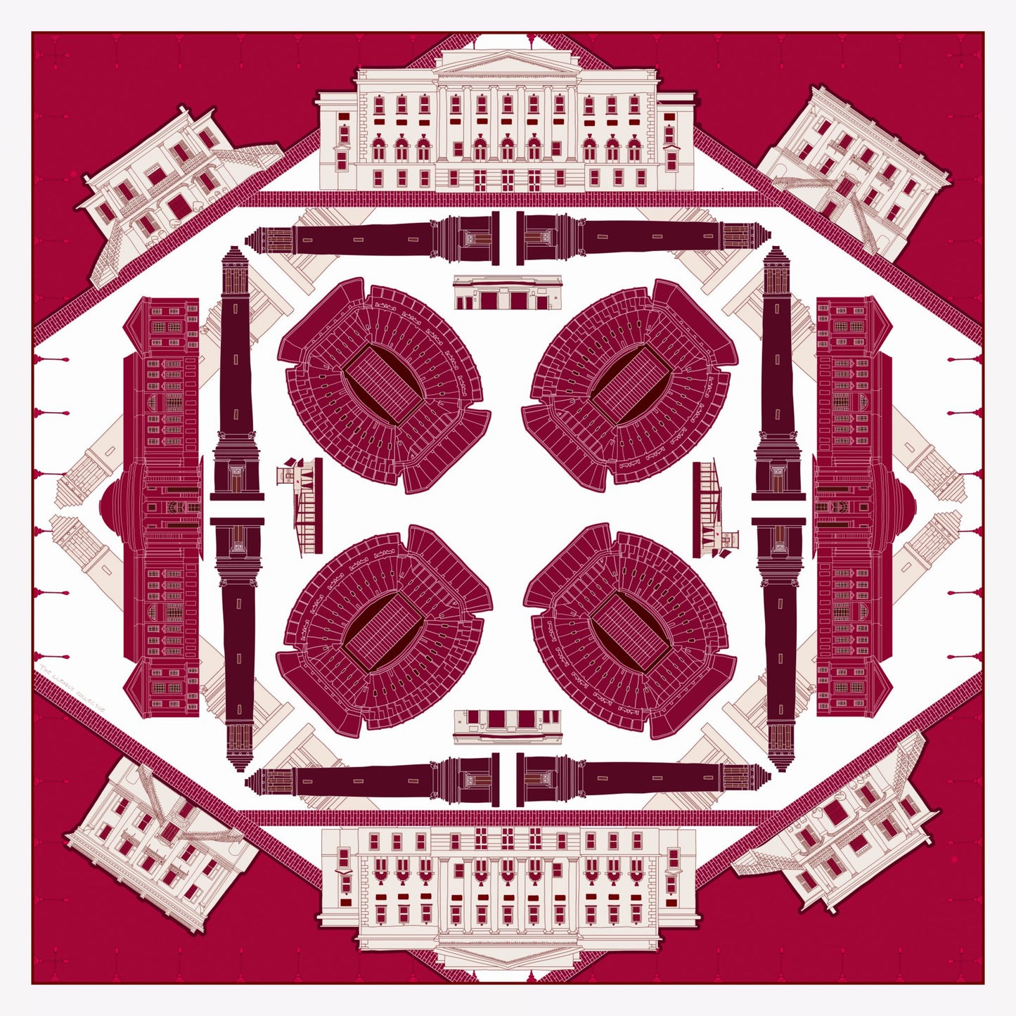 THE TUSCALOOSA CRIMSON SCARF
