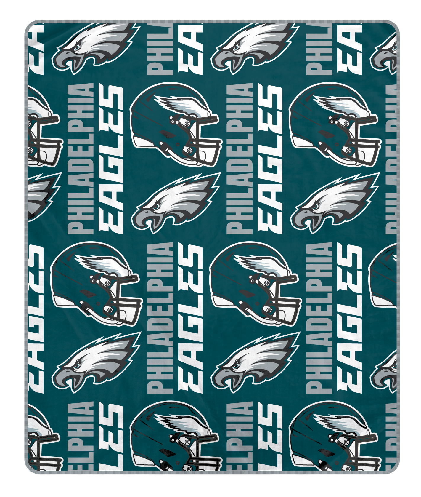Philadelphia Eagles NFL Team Classic Logo Allover Throw 50x60