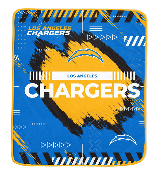 Los Angeles Chargers NFL Team Modern Logo Blanket 60x72