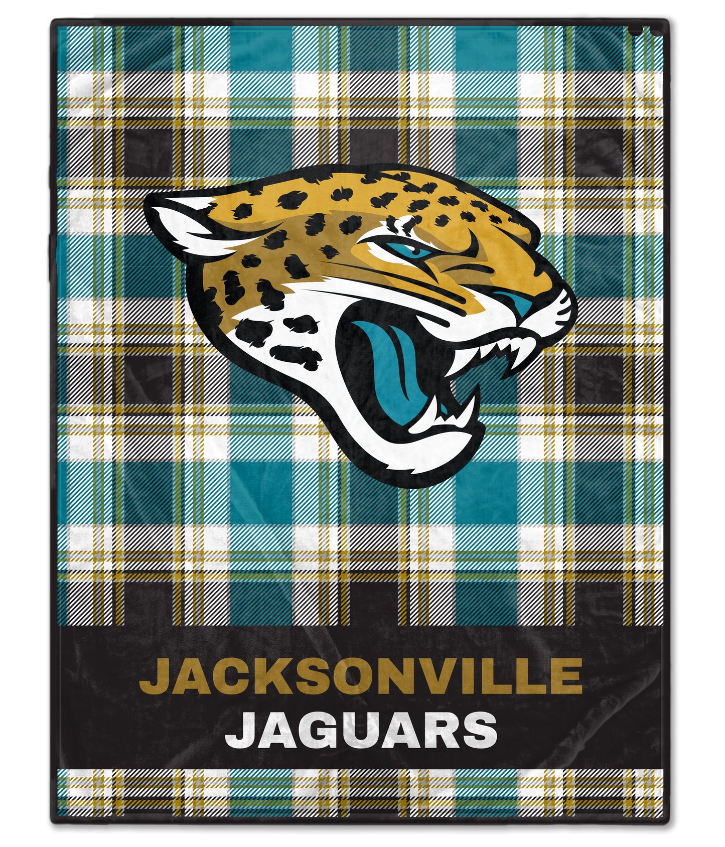 NFL Team Helmet Oversized Plaid Blanket