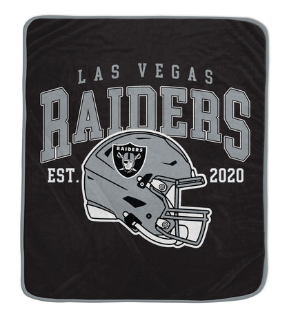 NFL Team Vintage Helmet Fleece Throw