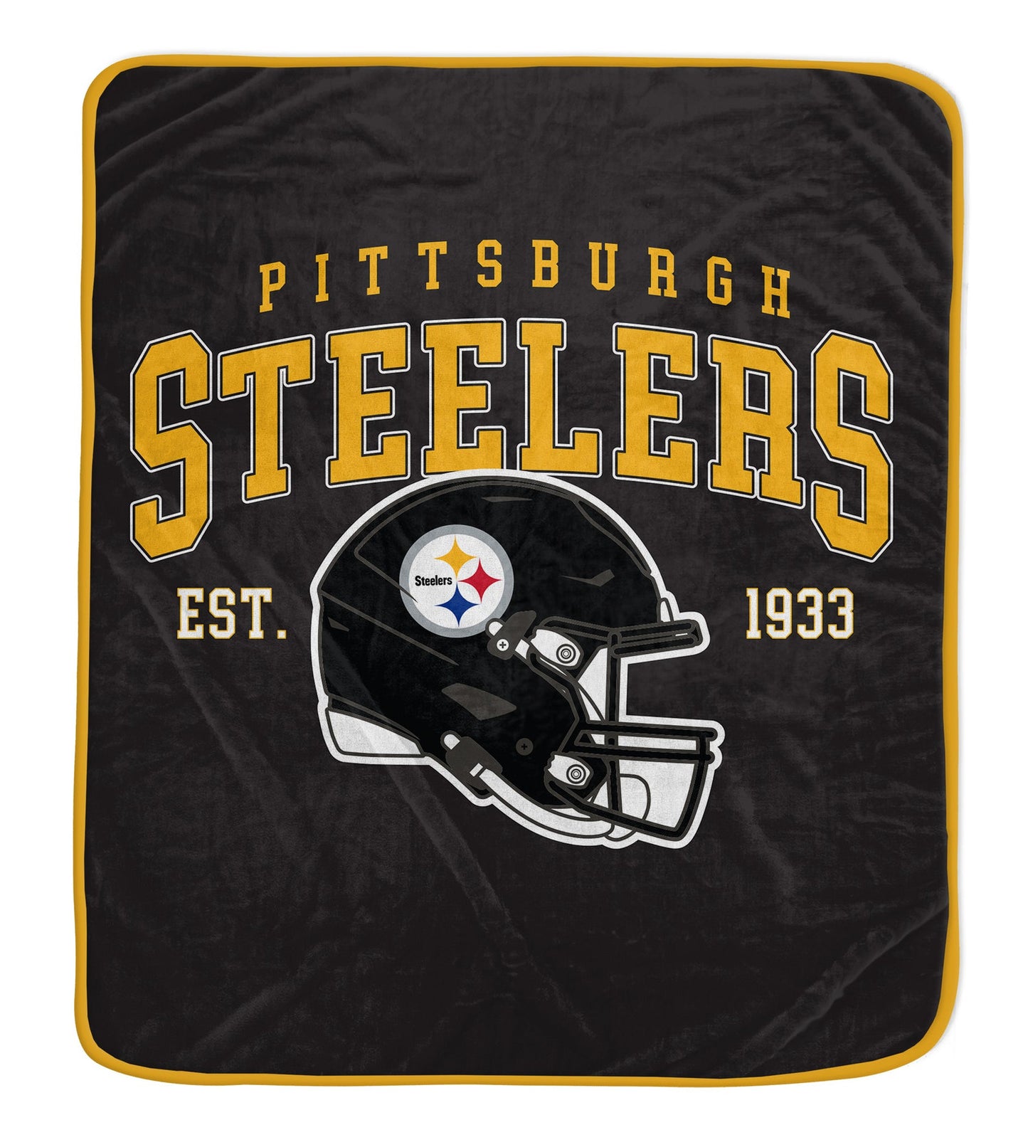 Pittsburgh Steelers NFL Team Vintage Helmet Cozy Throw 50x60