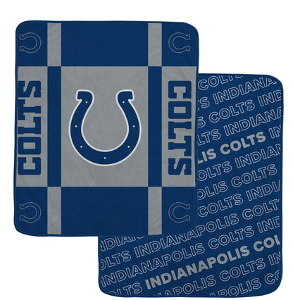 NFL Team Reversible Logo Fleece Throw