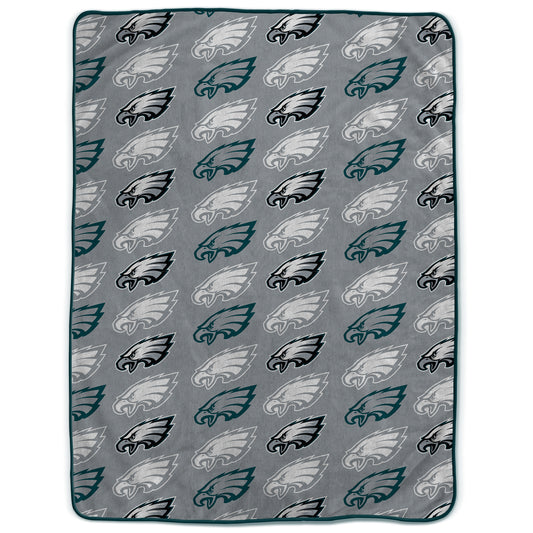 Philadelphia Eagles NFL Team Logomania XL Blanket 66x95