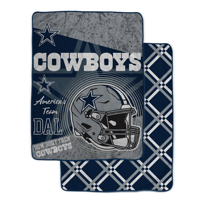 NFL Team Helmet Oversized Fleece Blanket