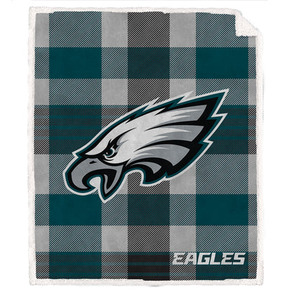 NFL Team Classic Plaid Sherpa Blanket