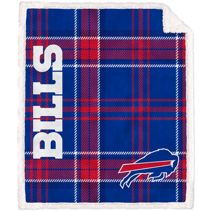 NFL Team Classic Plaid Sherpa Throw