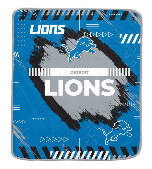Detroit Lions NFL Team Modern Logo Blanket 60x72