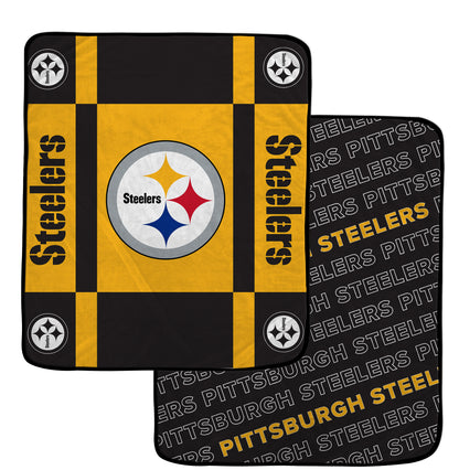 NFL Team Reversible Logo Fleece Throw