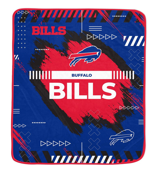 Buffalo Bills NFL Team Modern Logo Blanket 60x72