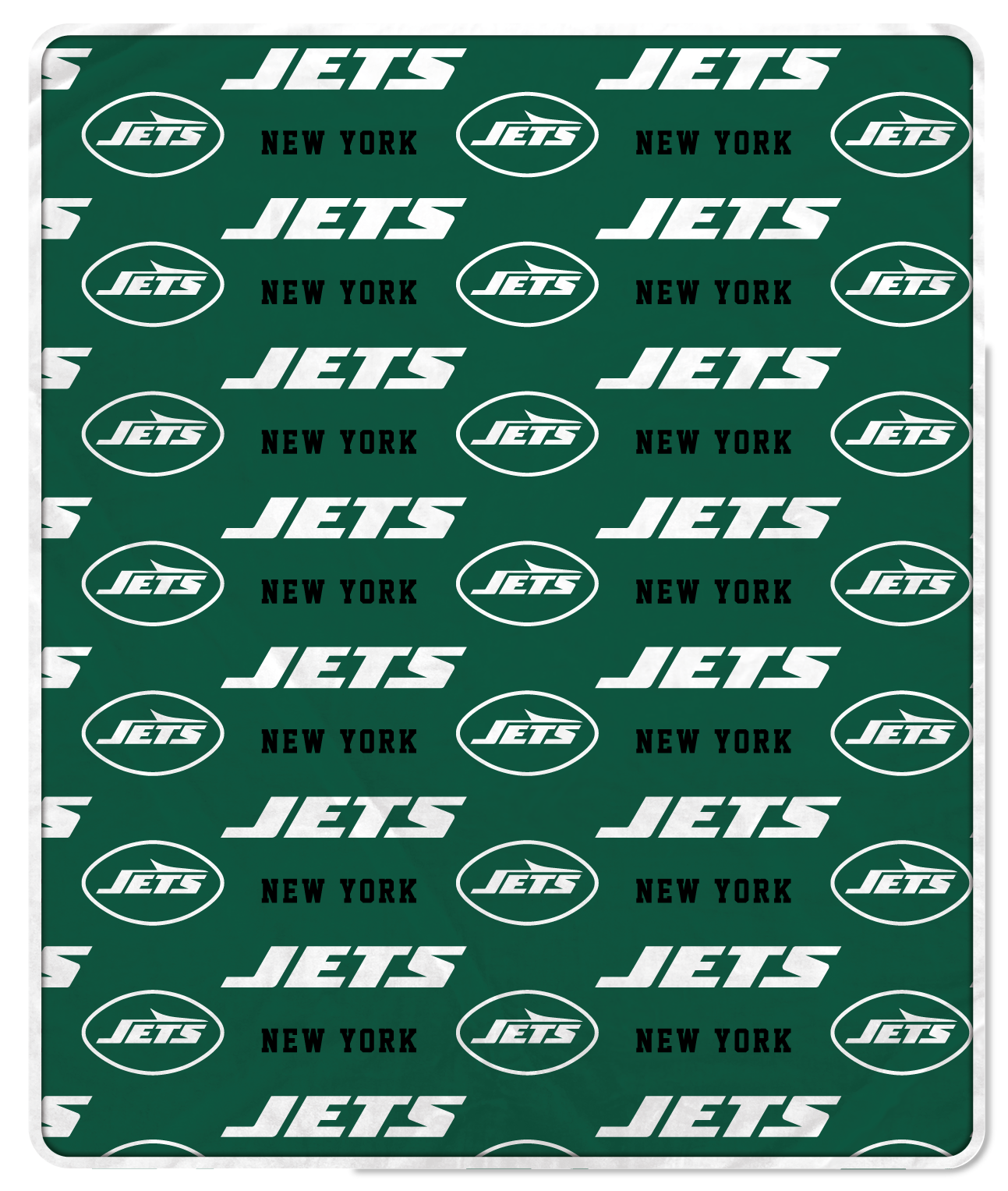 New York Jets NFL Team Logo Soft Blanket 60x70