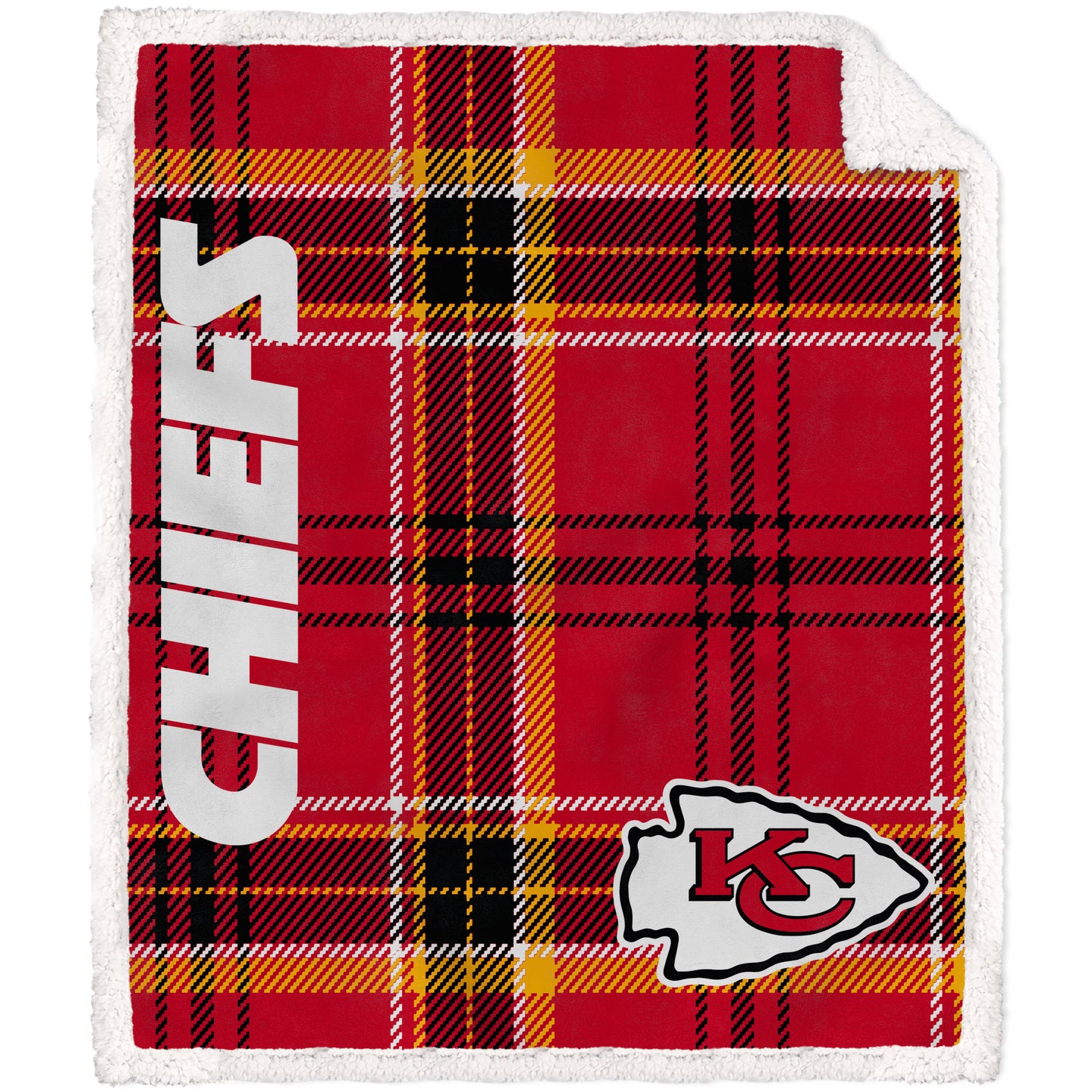 NFL Team Classic Plaid Sherpa Throw