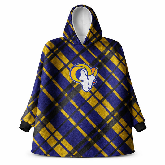 Los Angeles Rams NFL Team Cozy Sherpa Hoodie - One Size Fits Most